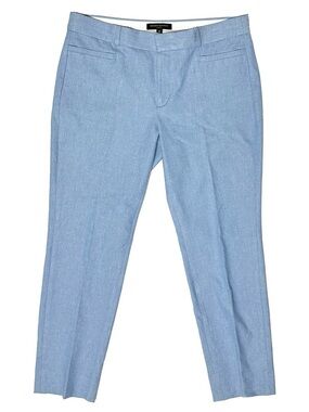 Banana Republic Powder Blue Sloan Pleated Front Dress Pants Sz 8 Office Preppy